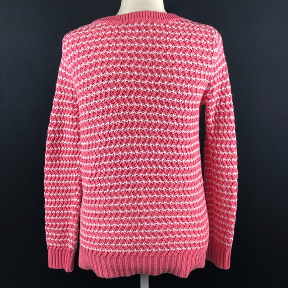 Gap Pink Striped Chunky Sweater - Picture 5 of 8